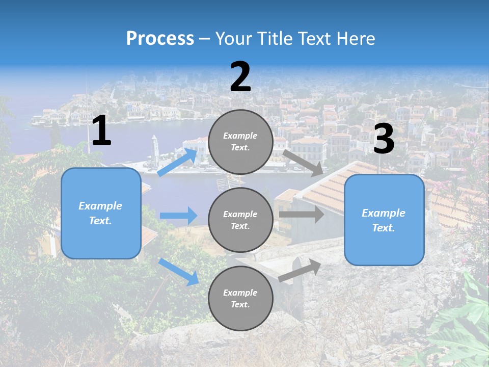 Coastline Boat View PowerPoint Template