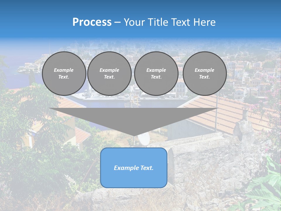 Coastline Boat View PowerPoint Template