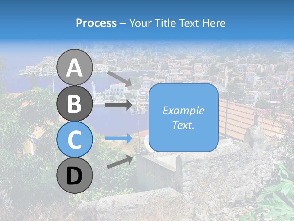 Coastline Boat View PowerPoint Template