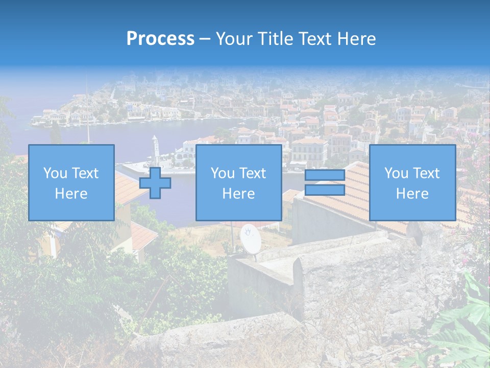 Coastline Boat View PowerPoint Template