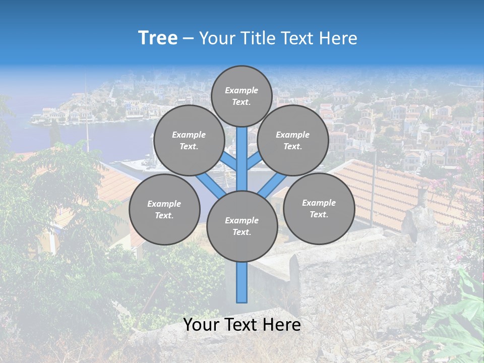 Coastline Boat View PowerPoint Template