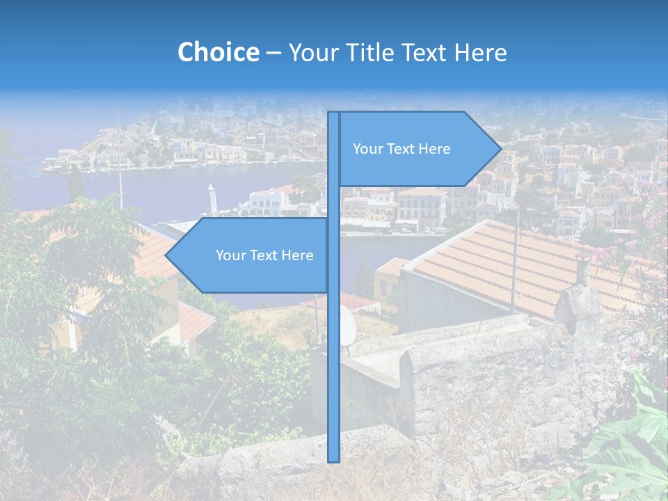 Coastline Boat View PowerPoint Template