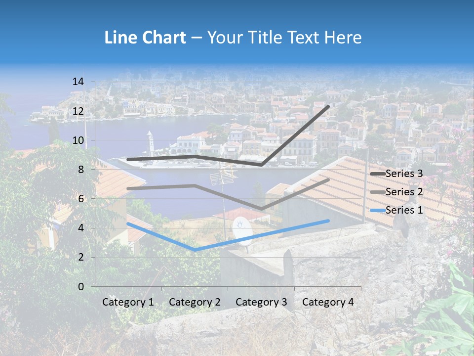 Coastline Boat View PowerPoint Template