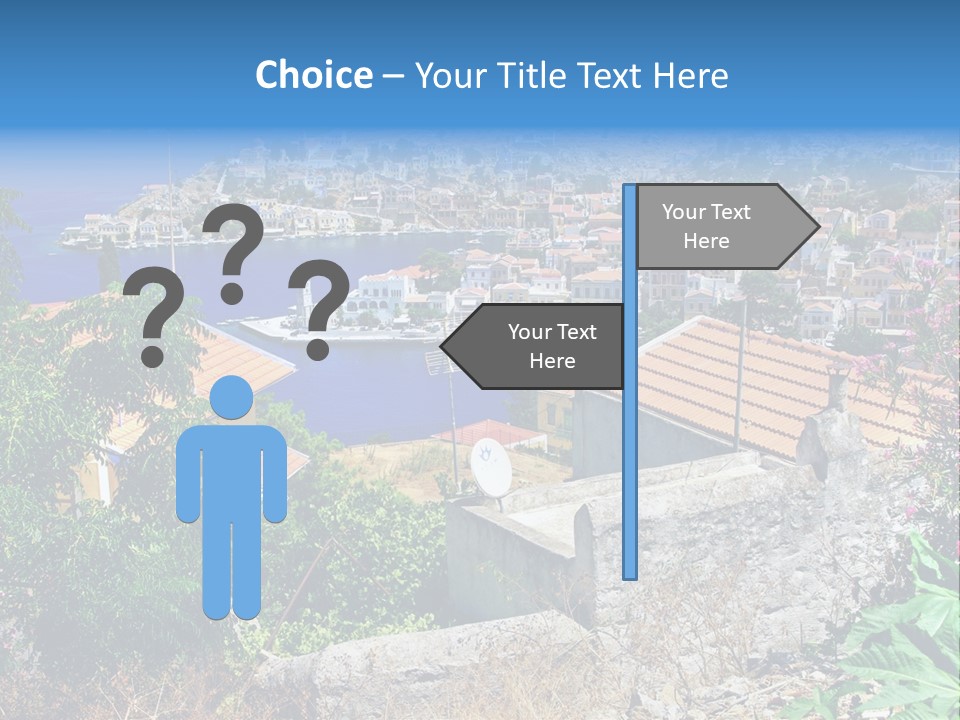 Coastline Boat View PowerPoint Template