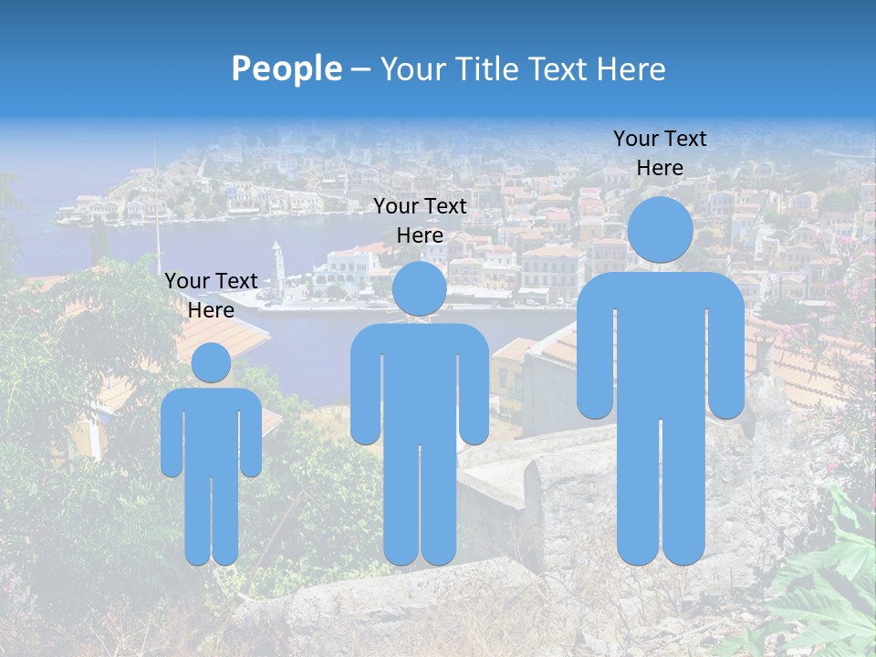 Coastline Boat View PowerPoint Template