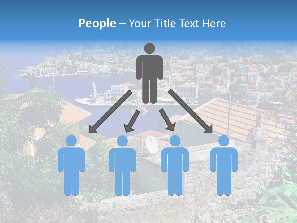 Coastline Boat View PowerPoint Template