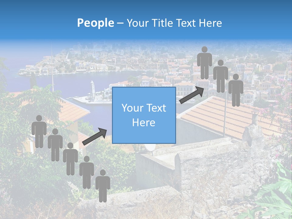 Coastline Boat View PowerPoint Template