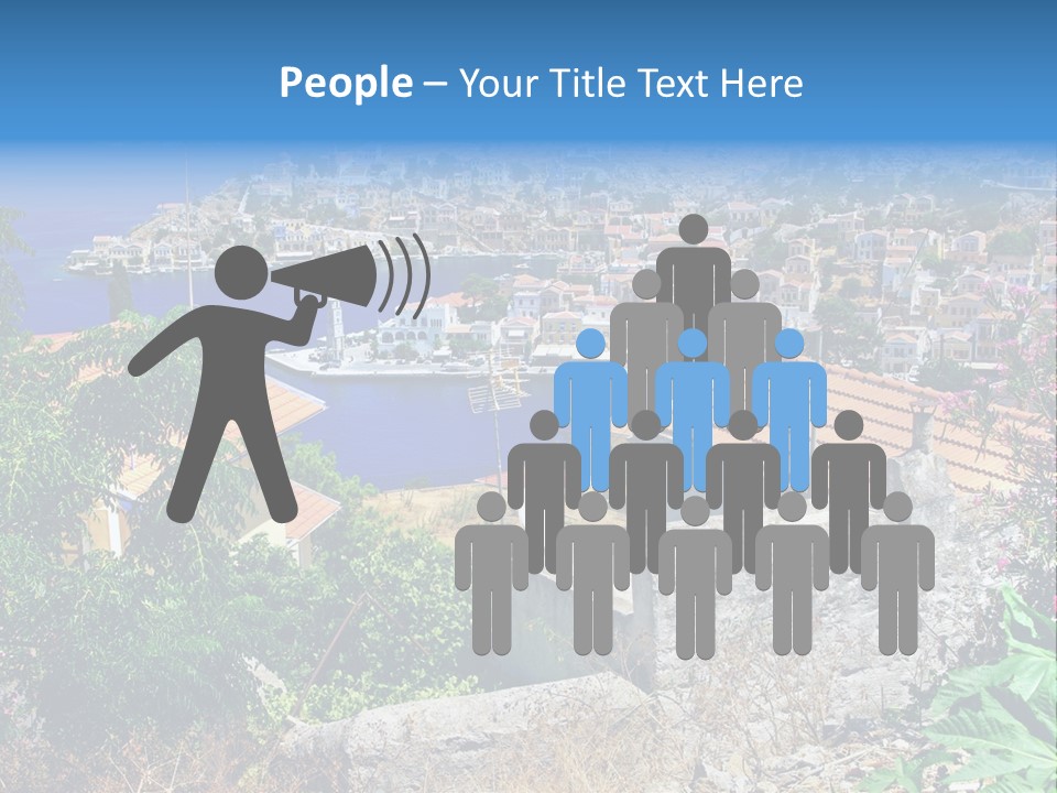 Coastline Boat View PowerPoint Template