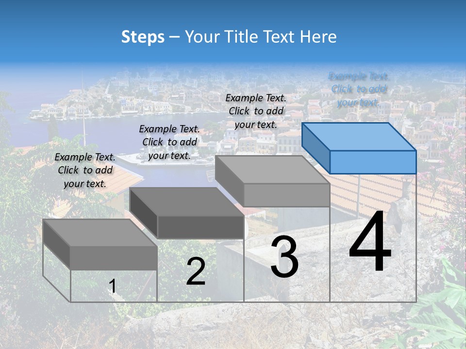Coastline Boat View PowerPoint Template
