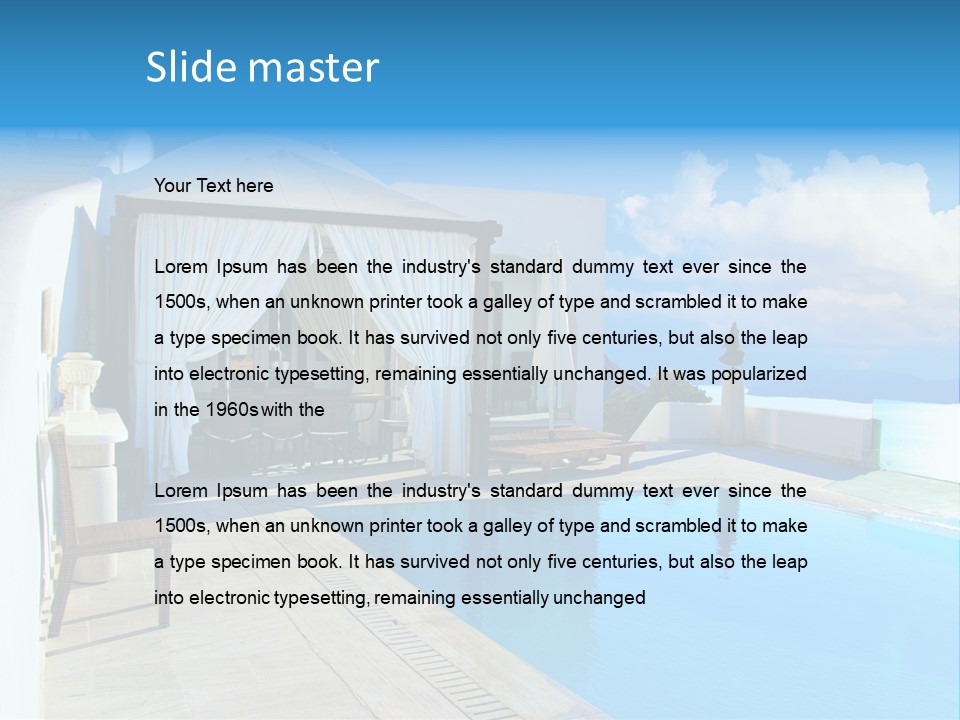 Atlantis Santorini Oia PowerPoint Template