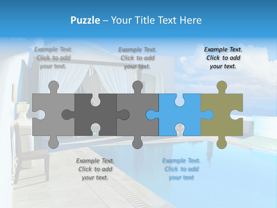 Atlantis Santorini Oia PowerPoint Template