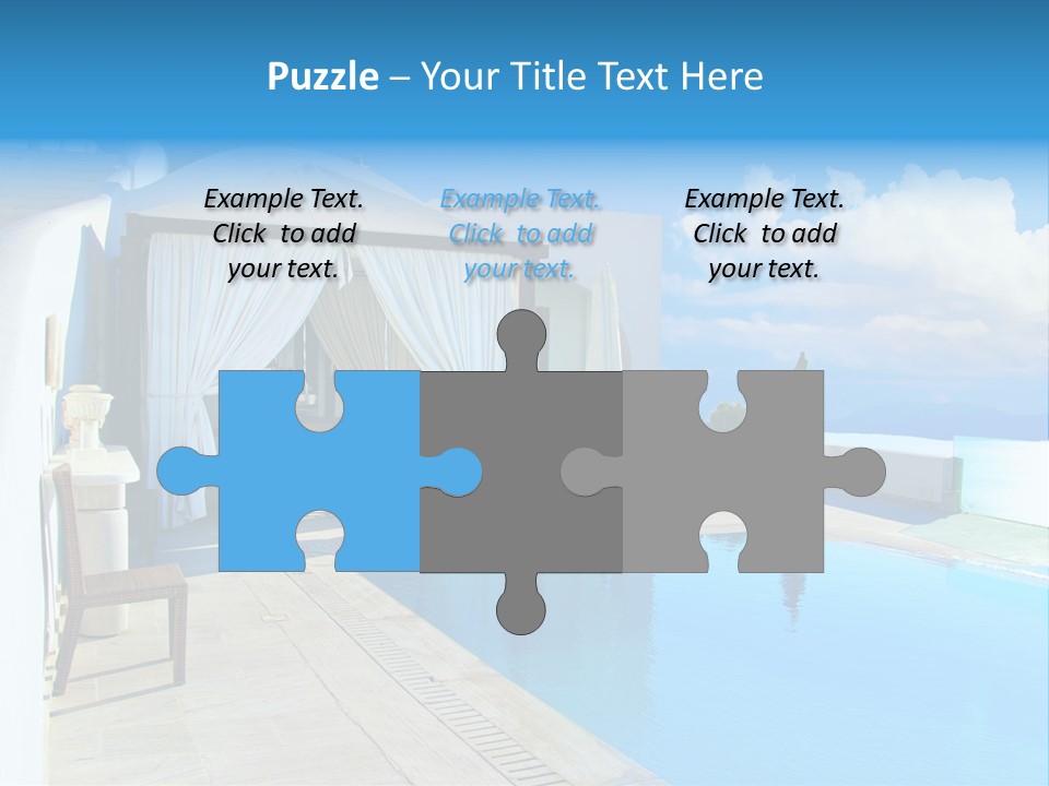 Atlantis Santorini Oia PowerPoint Template