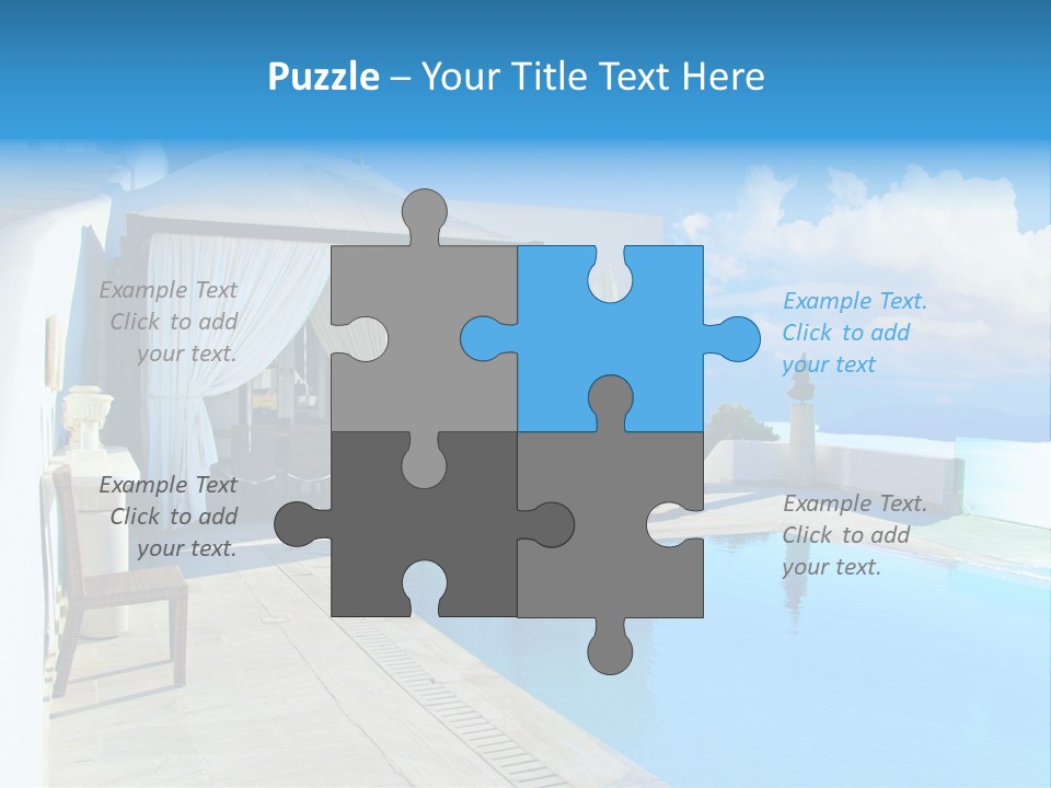 Atlantis Santorini Oia PowerPoint Template