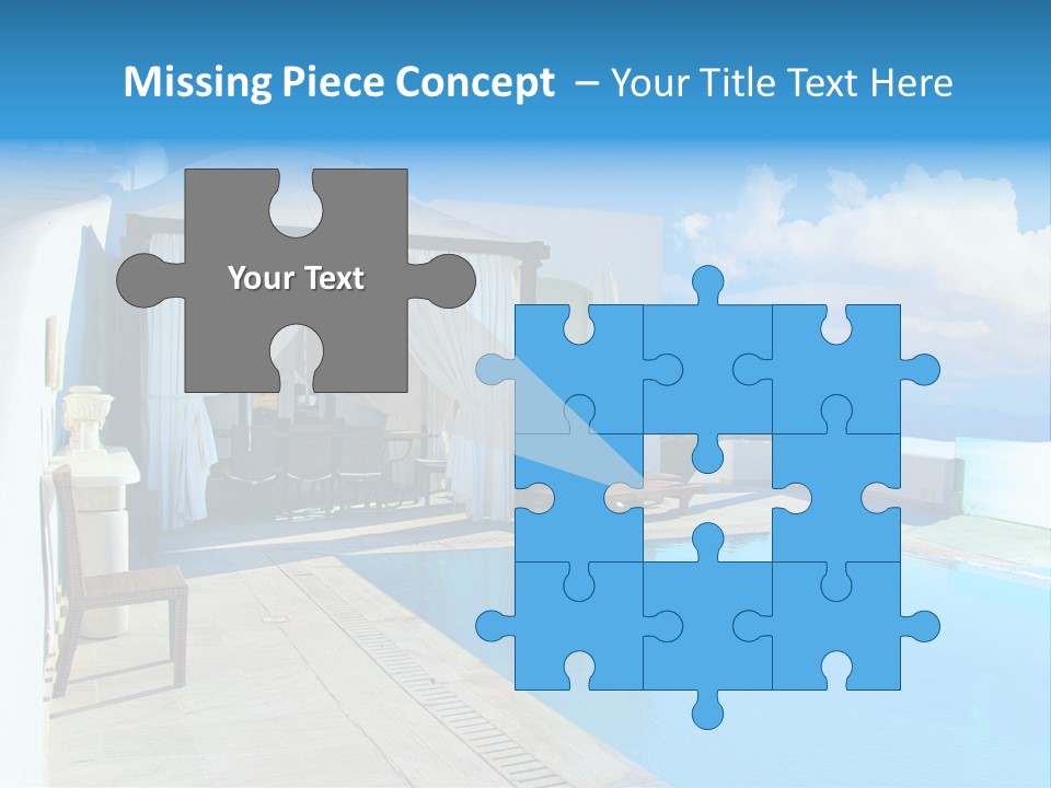 Atlantis Santorini Oia PowerPoint Template