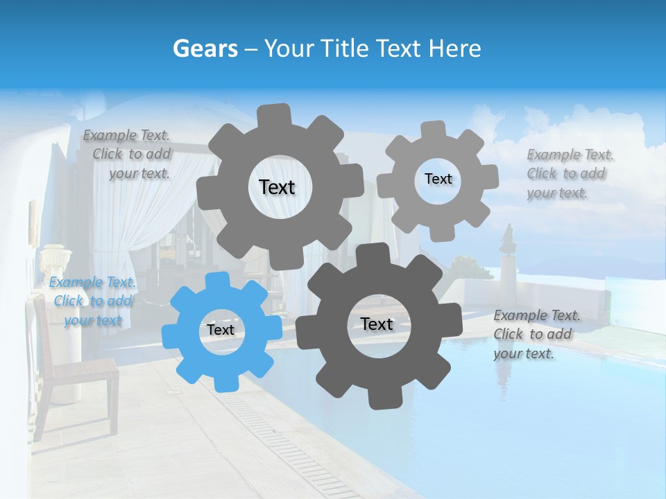 Atlantis Santorini Oia PowerPoint Template