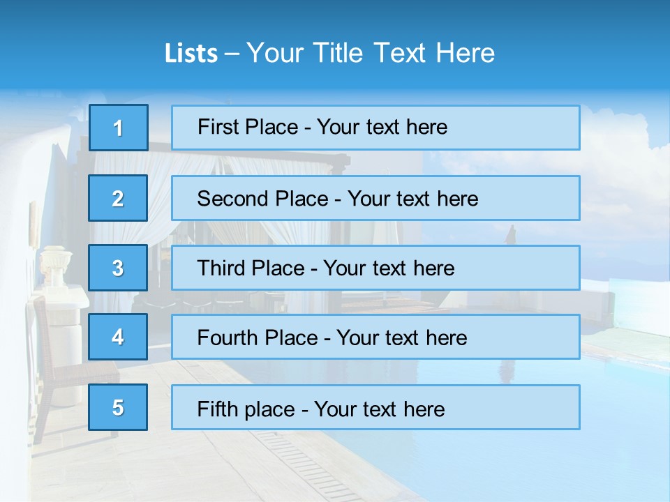 Atlantis Santorini Oia PowerPoint Template