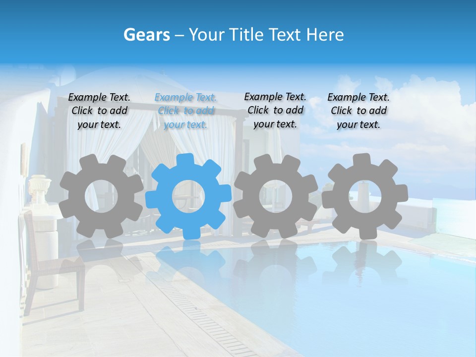 Atlantis Santorini Oia PowerPoint Template