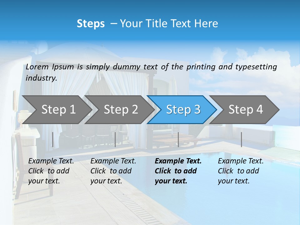 Atlantis Santorini Oia PowerPoint Template