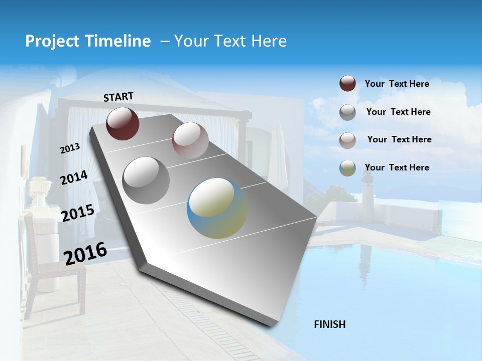 Atlantis Santorini Oia PowerPoint Template
