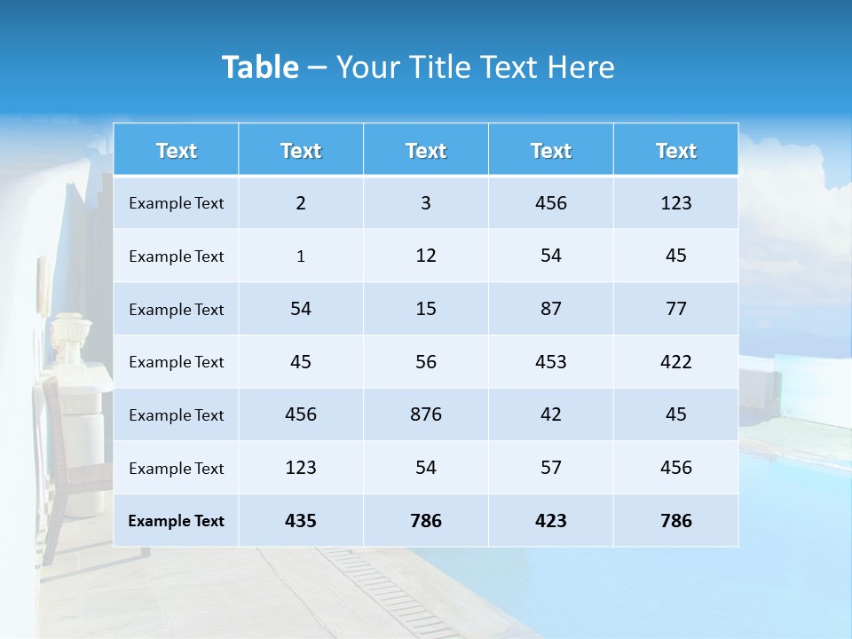 Atlantis Santorini Oia PowerPoint Template