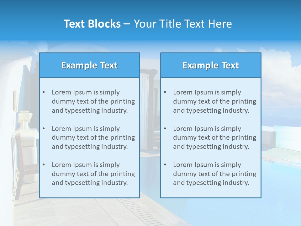 Atlantis Santorini Oia PowerPoint Template