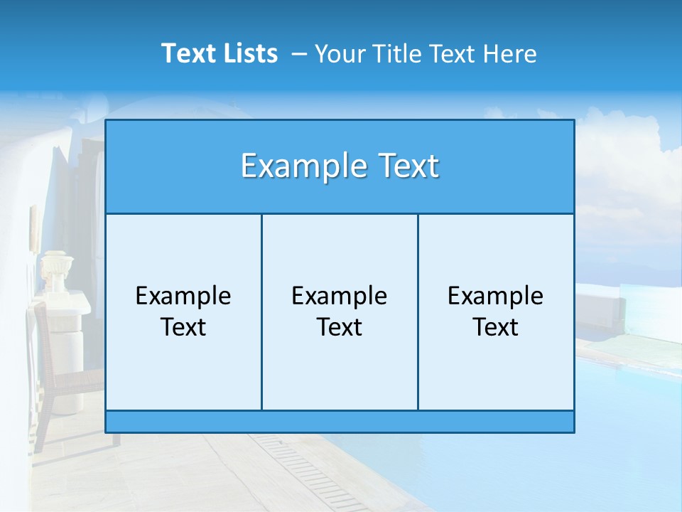 Atlantis Santorini Oia PowerPoint Template