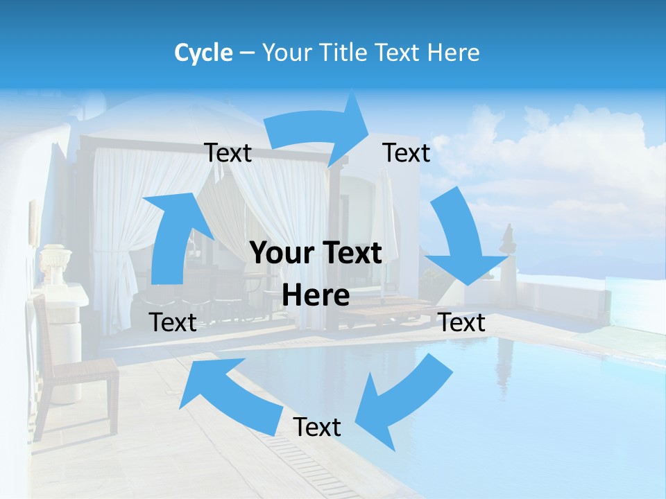 Atlantis Santorini Oia PowerPoint Template