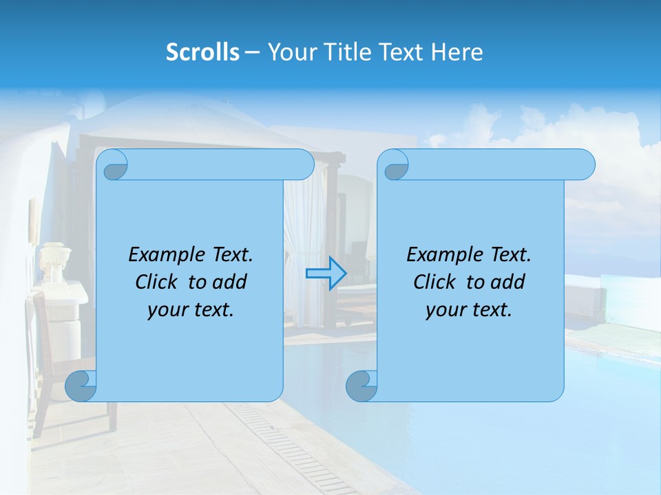 Atlantis Santorini Oia PowerPoint Template