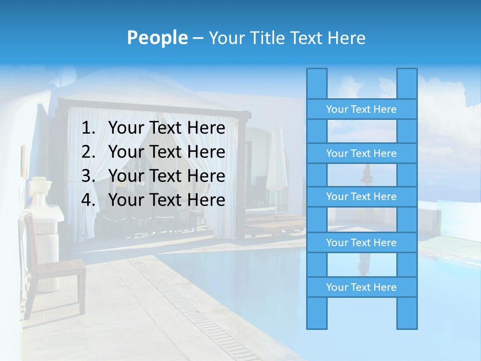 Atlantis Santorini Oia PowerPoint Template