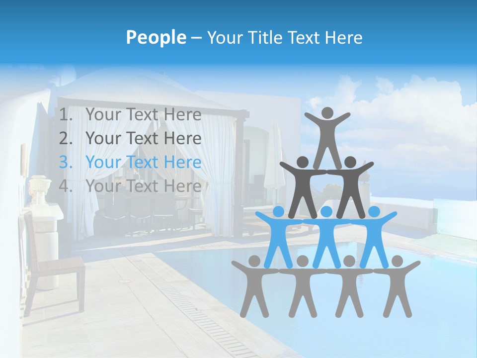 Atlantis Santorini Oia PowerPoint Template