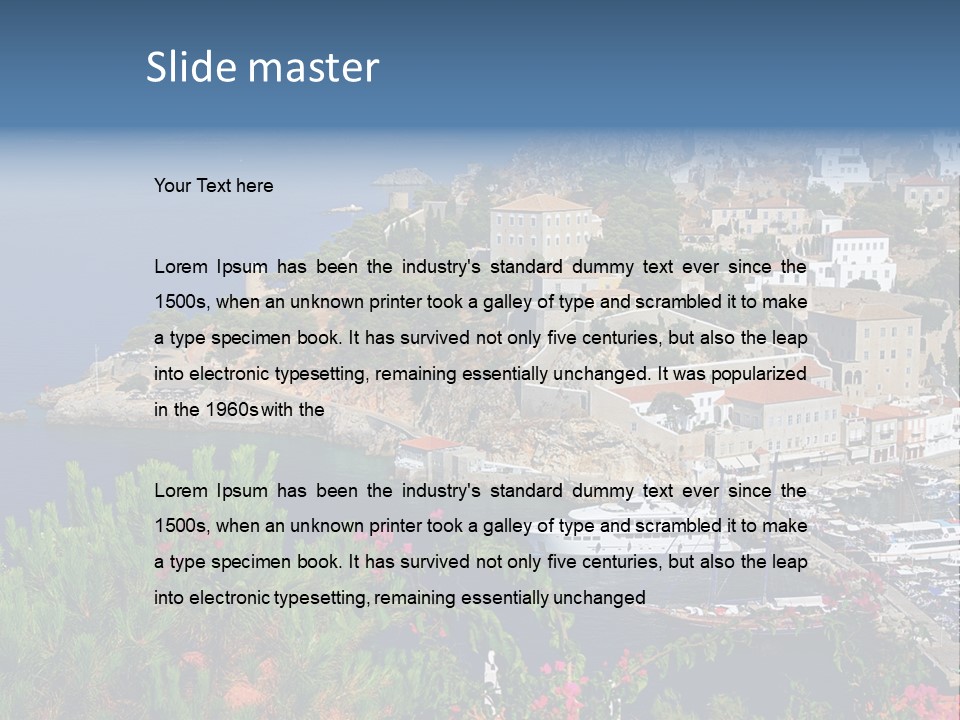 Home Holiday Boat PowerPoint Template