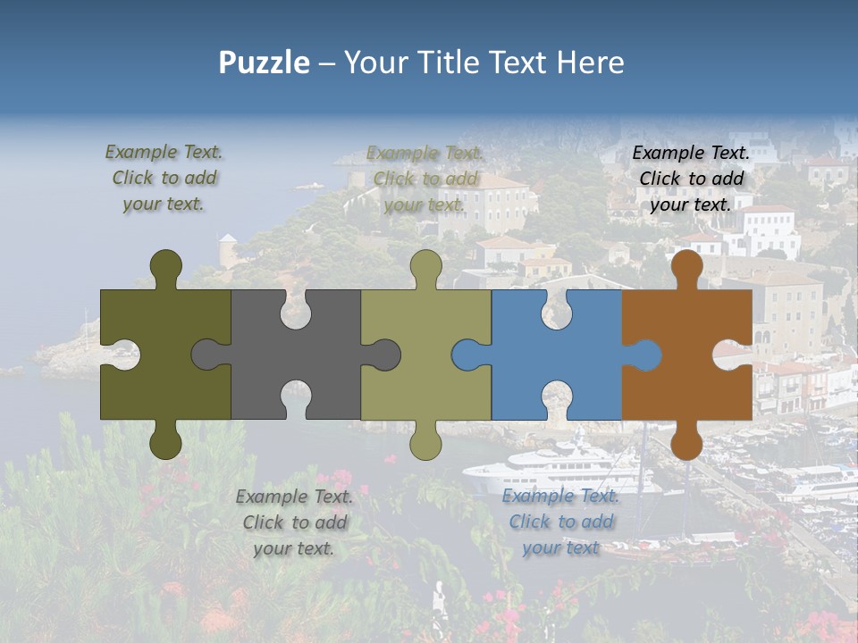 Home Holiday Boat PowerPoint Template