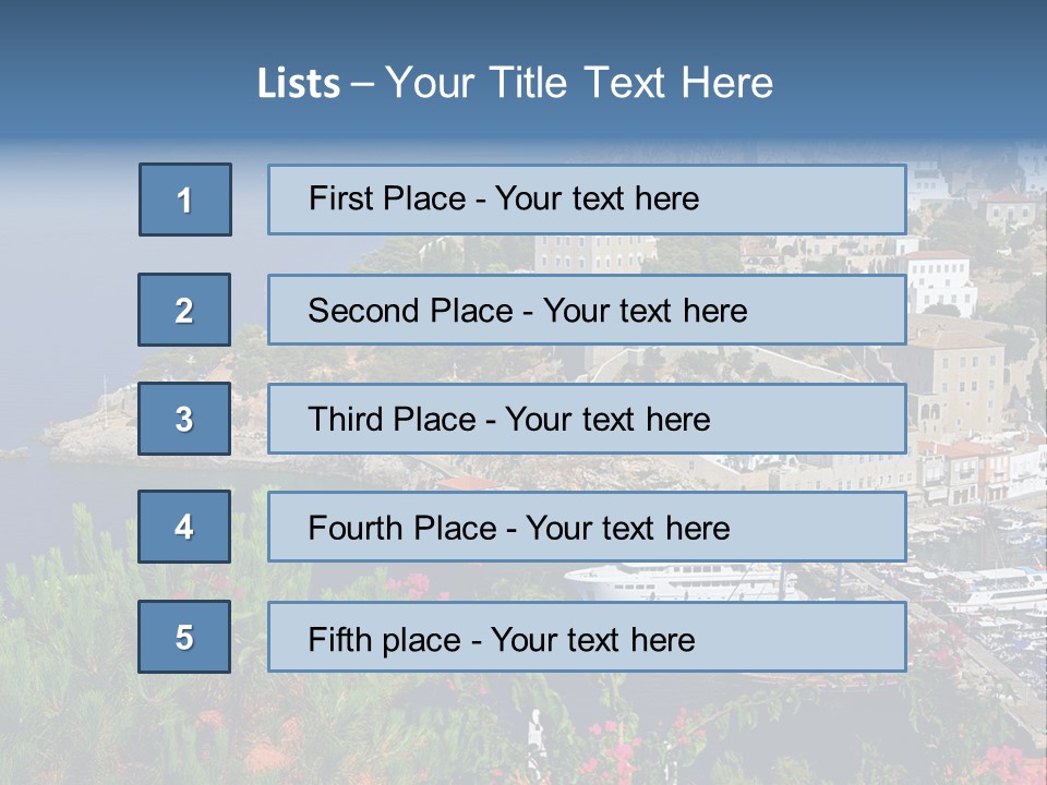 Home Holiday Boat PowerPoint Template