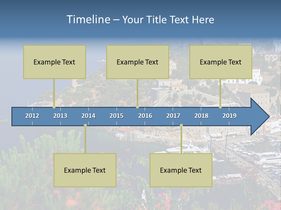 Home Holiday Boat PowerPoint Template