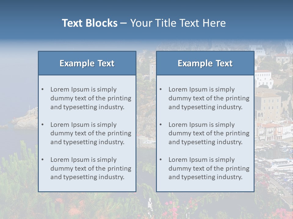 Home Holiday Boat PowerPoint Template