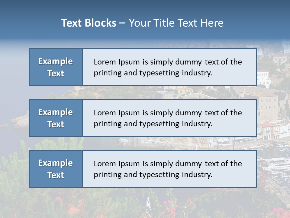 Home Holiday Boat PowerPoint Template