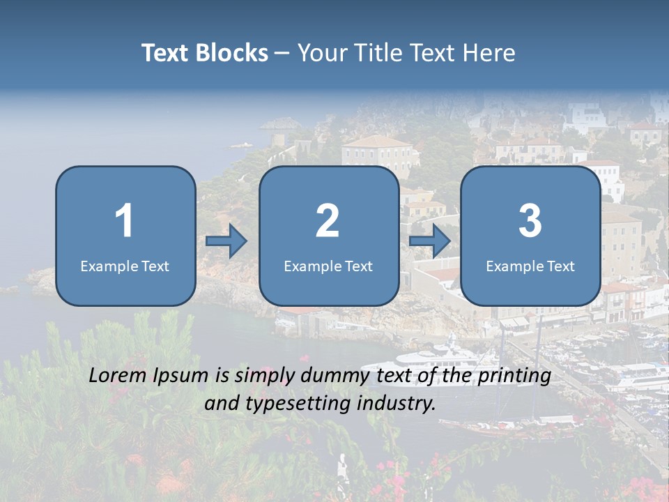 Home Holiday Boat PowerPoint Template