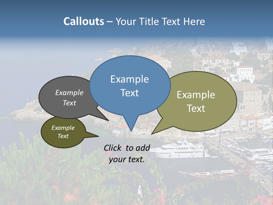 Home Holiday Boat PowerPoint Template