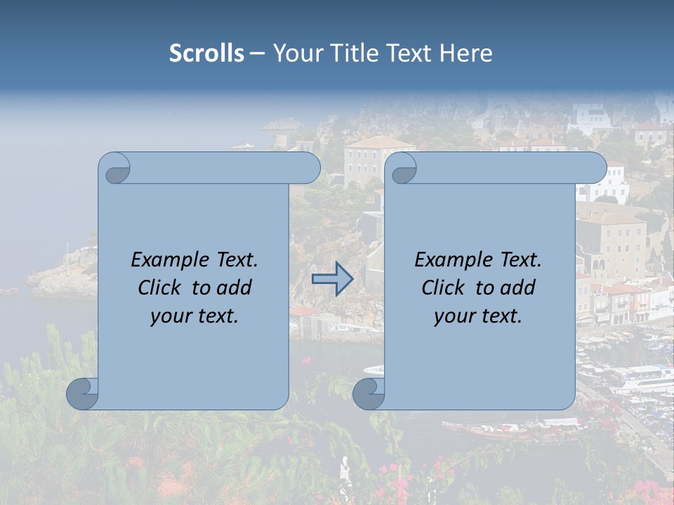 Home Holiday Boat PowerPoint Template
