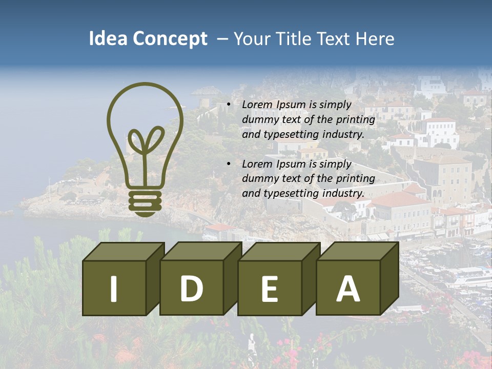 Home Holiday Boat PowerPoint Template