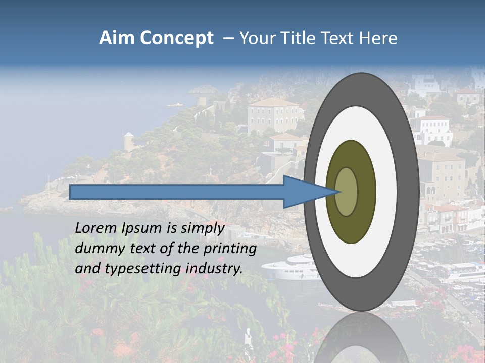 Home Holiday Boat PowerPoint Template