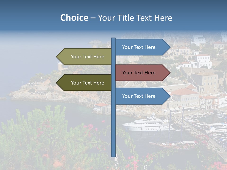 Home Holiday Boat PowerPoint Template