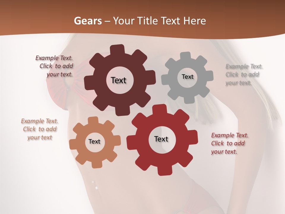 Boobs Woman Breasts PowerPoint Template