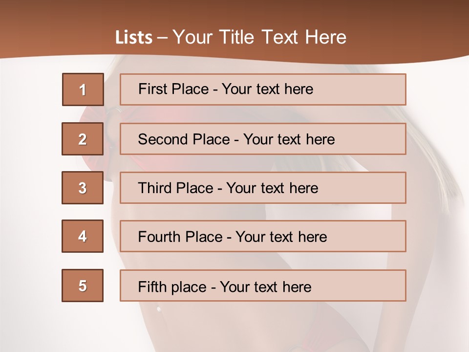 Boobs Woman Breasts PowerPoint Template