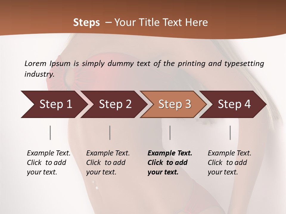 Boobs Woman Breasts PowerPoint Template