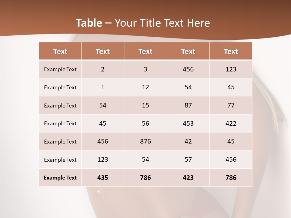 Boobs Woman Breasts PowerPoint Template