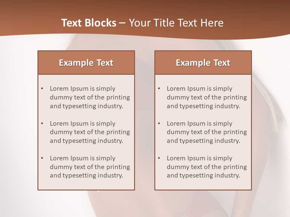 Boobs Woman Breasts PowerPoint Template