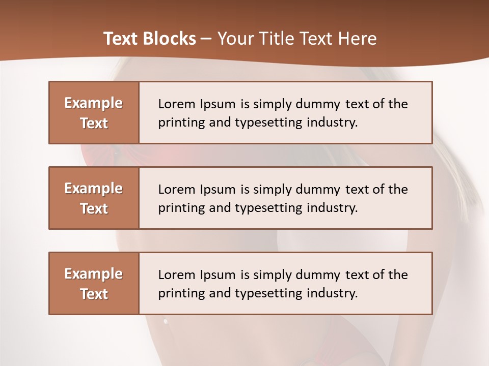Boobs Woman Breasts PowerPoint Template