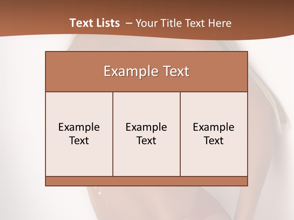 Boobs Woman Breasts PowerPoint Template