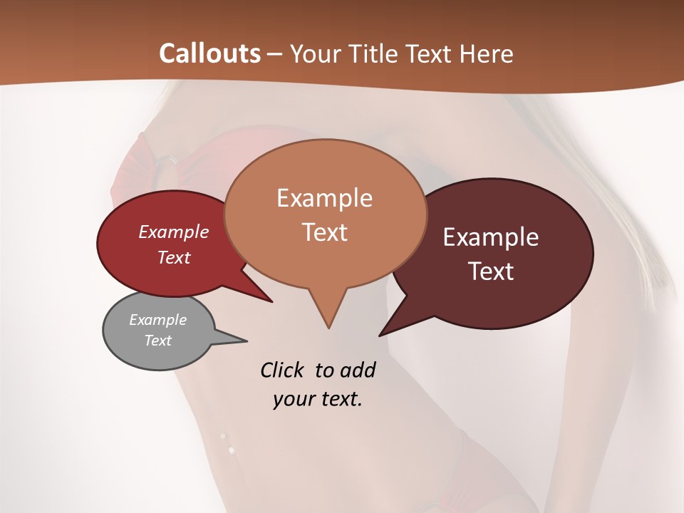 Boobs Woman Breasts PowerPoint Template